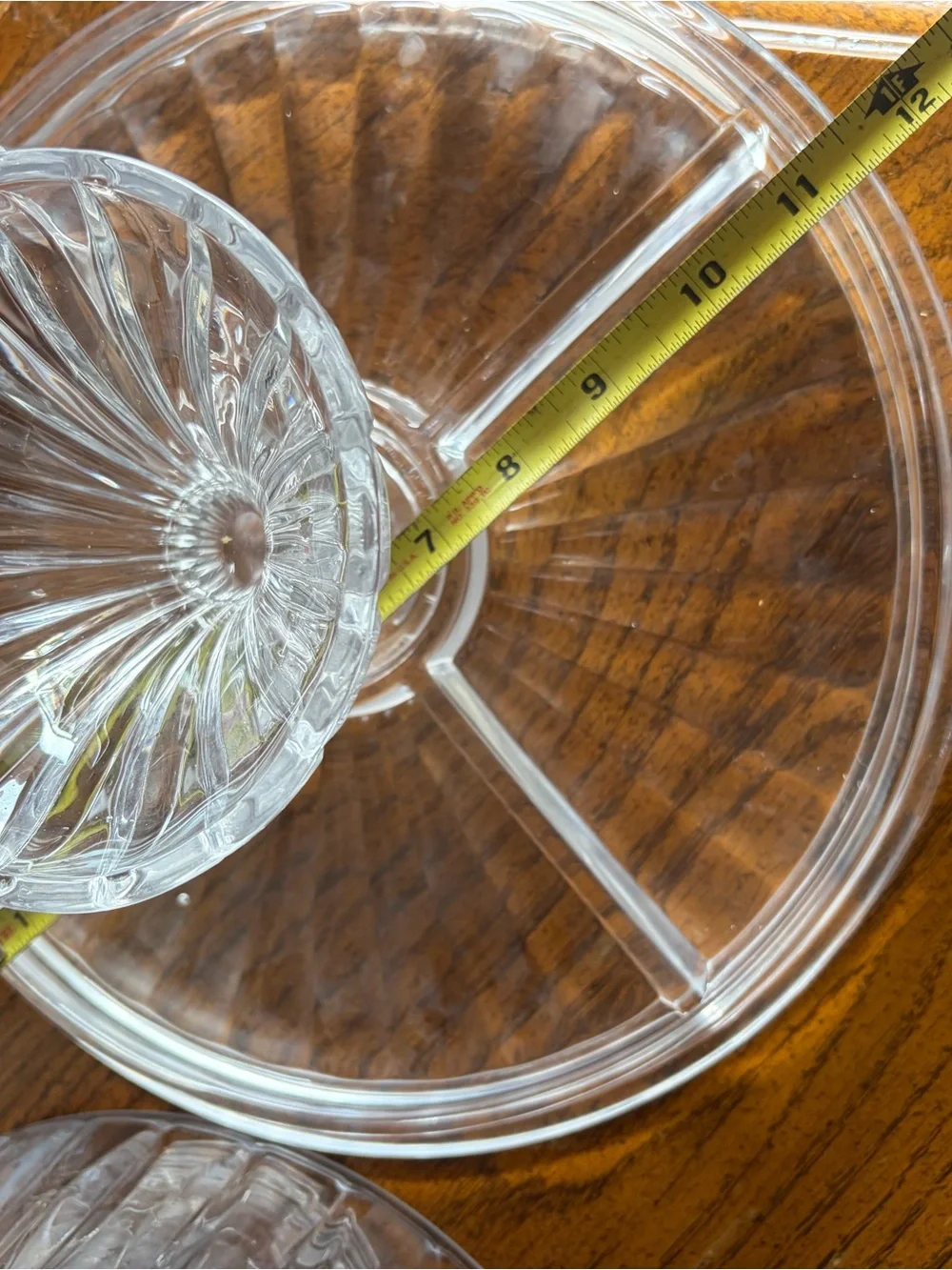 Glass Hors D’oeuvre Serving Tray